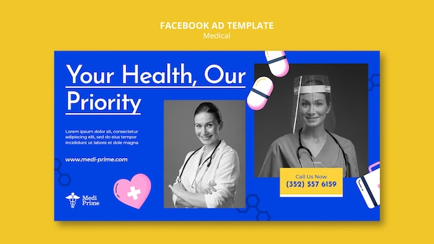 Free PSD medical  template design