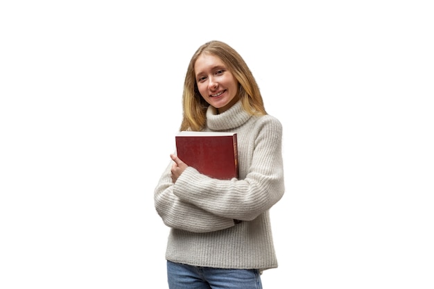 Free PSD medium shot woman studying