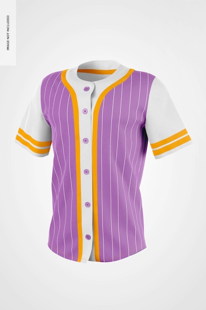 Men Baseball Jersey Mockup