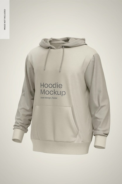 Men Hoodie Mockup Front View