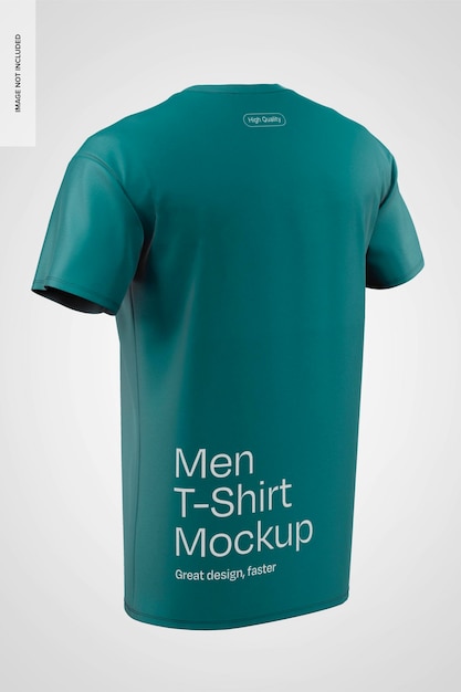 Men T Shirt Mockup Back View