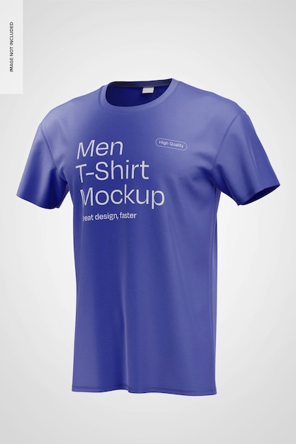 Men T Shirt Mockup Front View