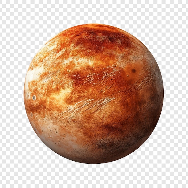 Free PSD mercury planet or foreign planet isolated on transparent background