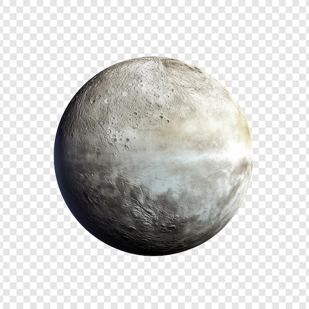 Mercury planet or foreign planet isolated on transparent background