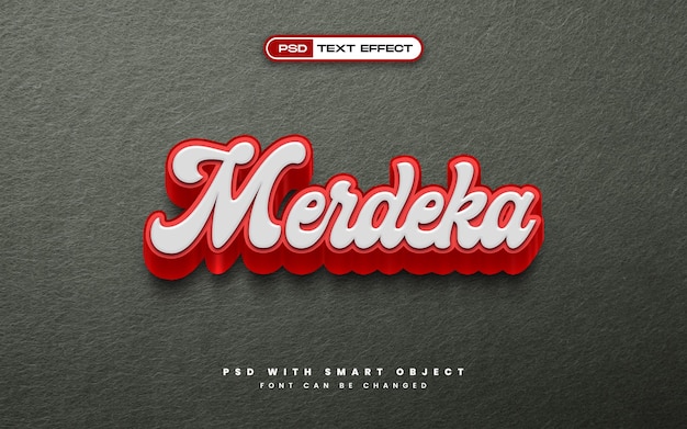 Merdeka Sale Indonesian Independence Day Text Effect