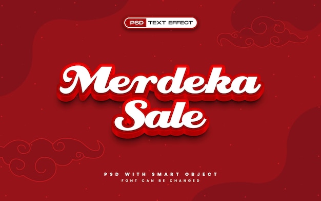 Merdeka Sale Indonesian Independence Day Text Effect