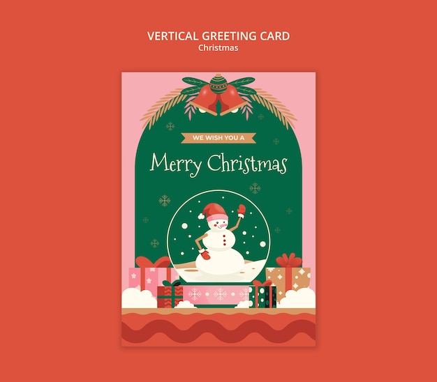 Free PSD merry christmas celebration template