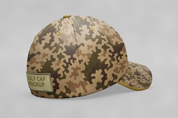 Free PSD military cap mockup