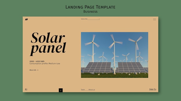 Free PSD minimal business landing page  template