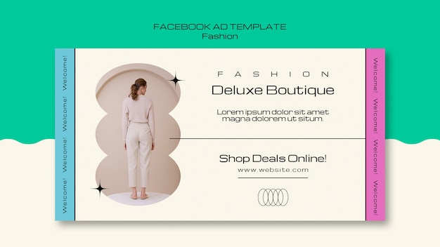 Minimal fashion boutique facebook template