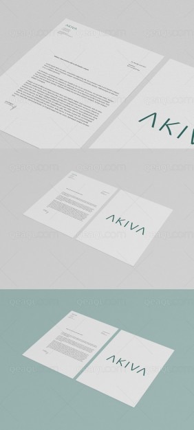 Free PSD minimal letter mock up