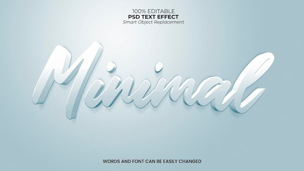 Minimal Text Effect