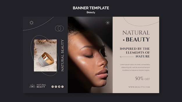 Free PSD minimalist beauty template design