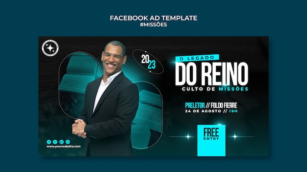 Free PSD missoes facebook ad template