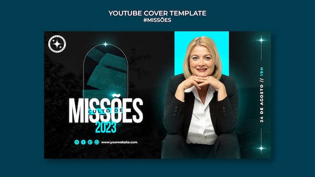 Free PSD missoes youtube cover template