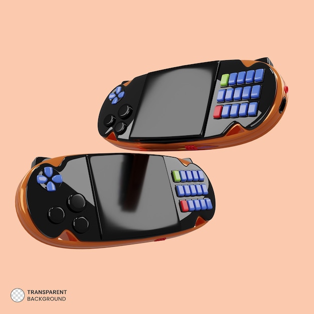 Mobile gaming console Icon Isolated 3d render Illustration