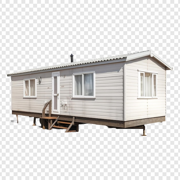 Free PSD mobile home house isolated on transparent background