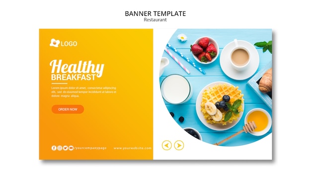 Modern banner template publicity