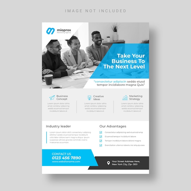 Modern business brochure template