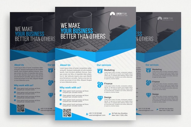 Free PSD modern business brochure