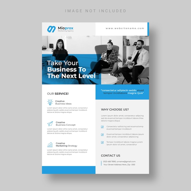 Modern business flyer template