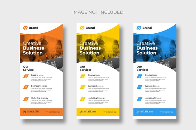 Modern business rack card or dl flyer templates