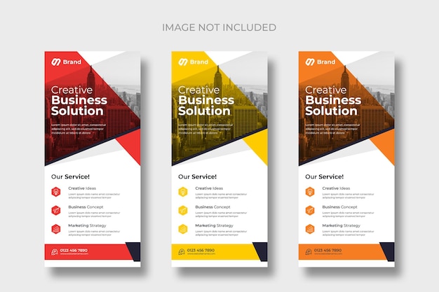 Modern business rack card or dl flyer templates