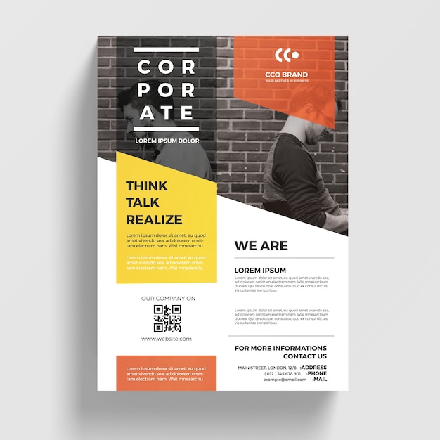 Modern corporate flyer template