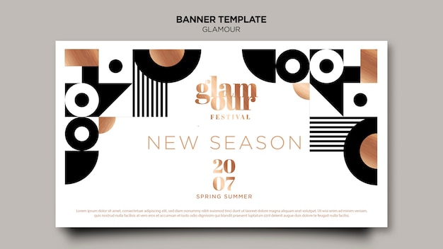 Free PSD modern glamour banner template