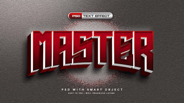 Modern Master 3D text Effect