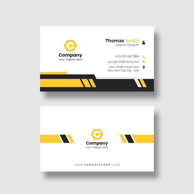 Modern professional business card template