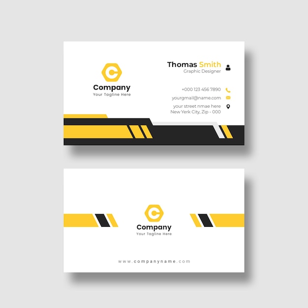 Modern professional business card template