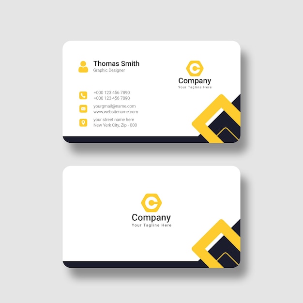 Modern professional business card template