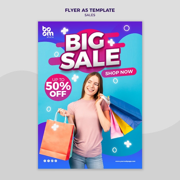 Modern sales flyer template