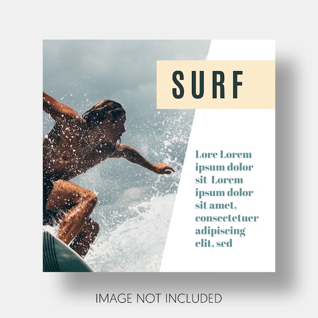 Modern surf template instagram