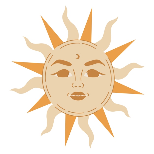 Free PSD moon and sun element design