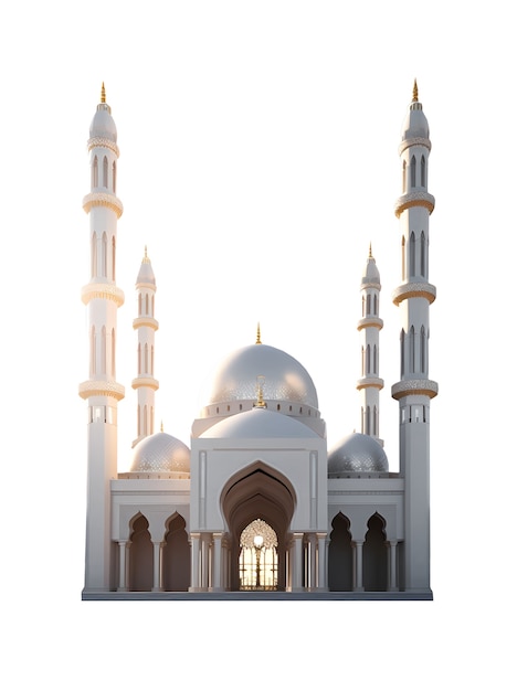 Free PSD mosque building isolated