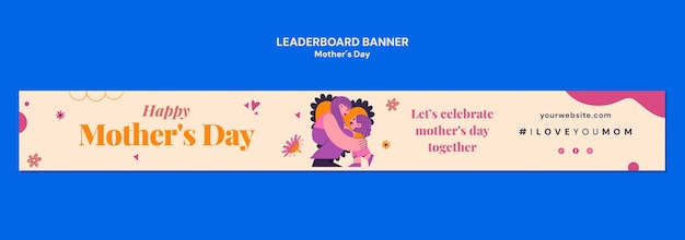 Free PSD mother's day celebration banner template