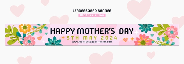 Free PSD mother's day celebration  banner template