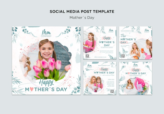 Mother's day celebration social media posts