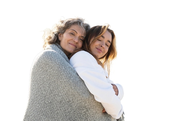 Free PSD mother spending time outdoors with her daughter