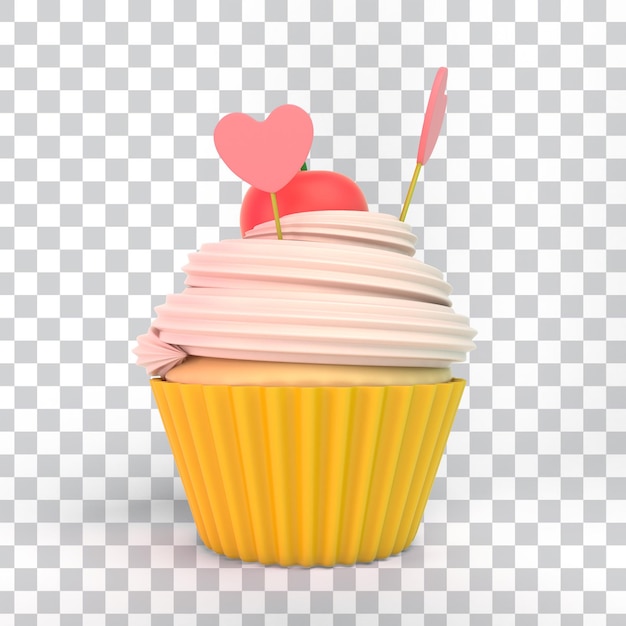 Free PSD mothers day cup cake