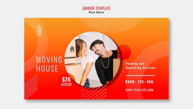 Move house banner template