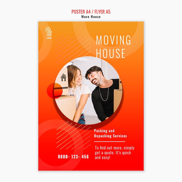 Move house template flyer