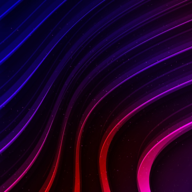 Free PSD multicolor wavy background