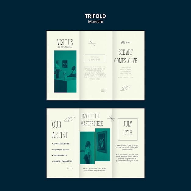 Free PSD museum template design