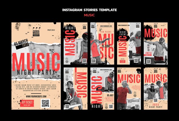 Music template design