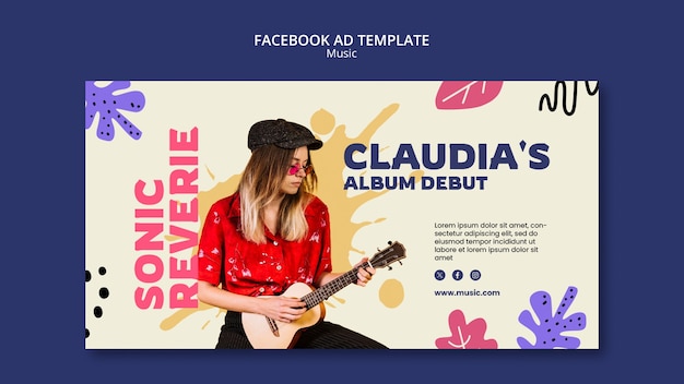 Free PSD music template design