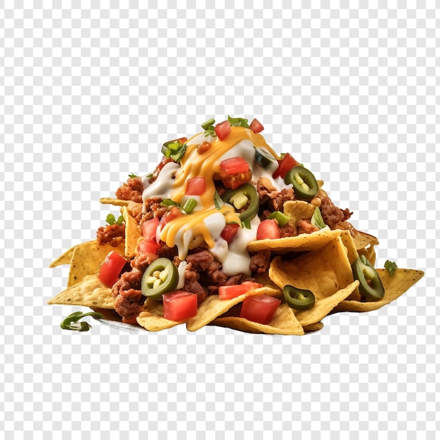 Free PSD nachos isolated on transparent background