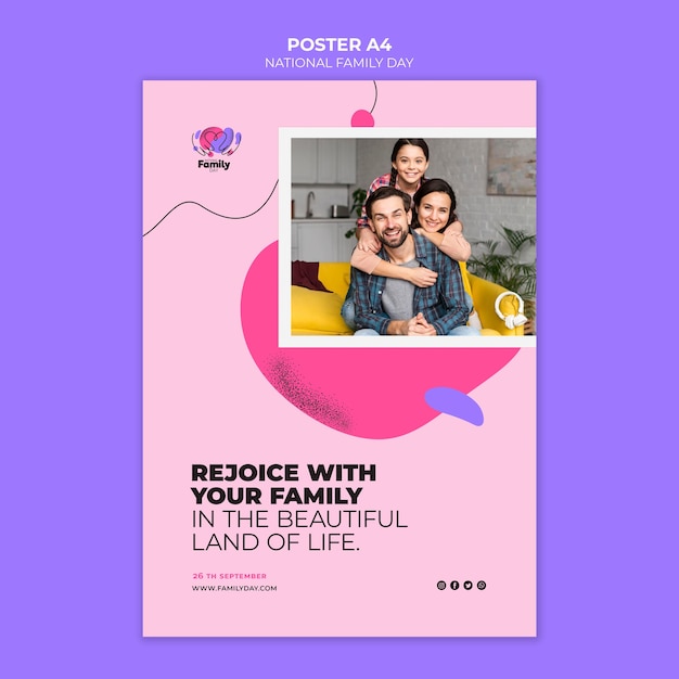 National family day poster concept